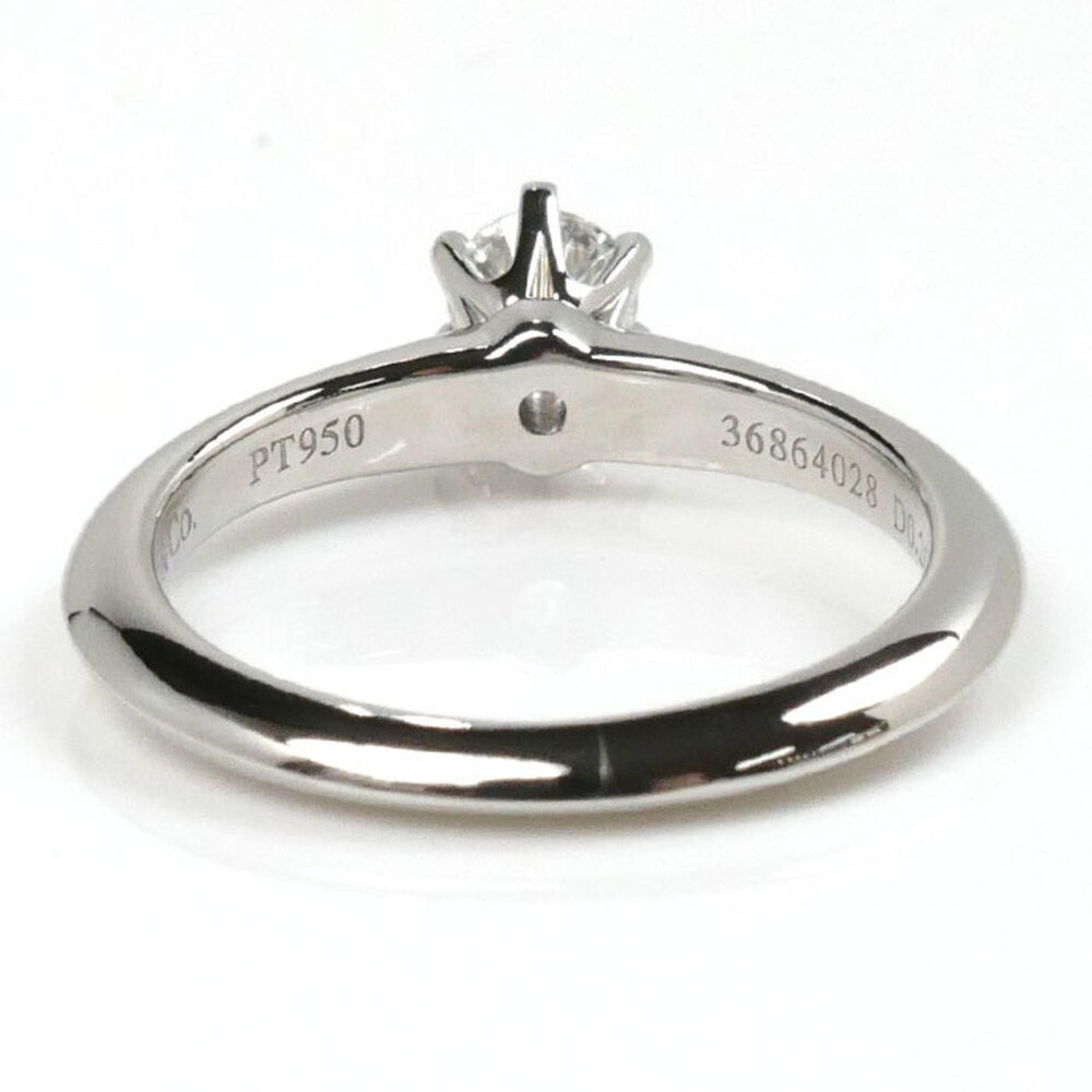 TIFFANY Silver Diamond Ring - Picture 4 of 8